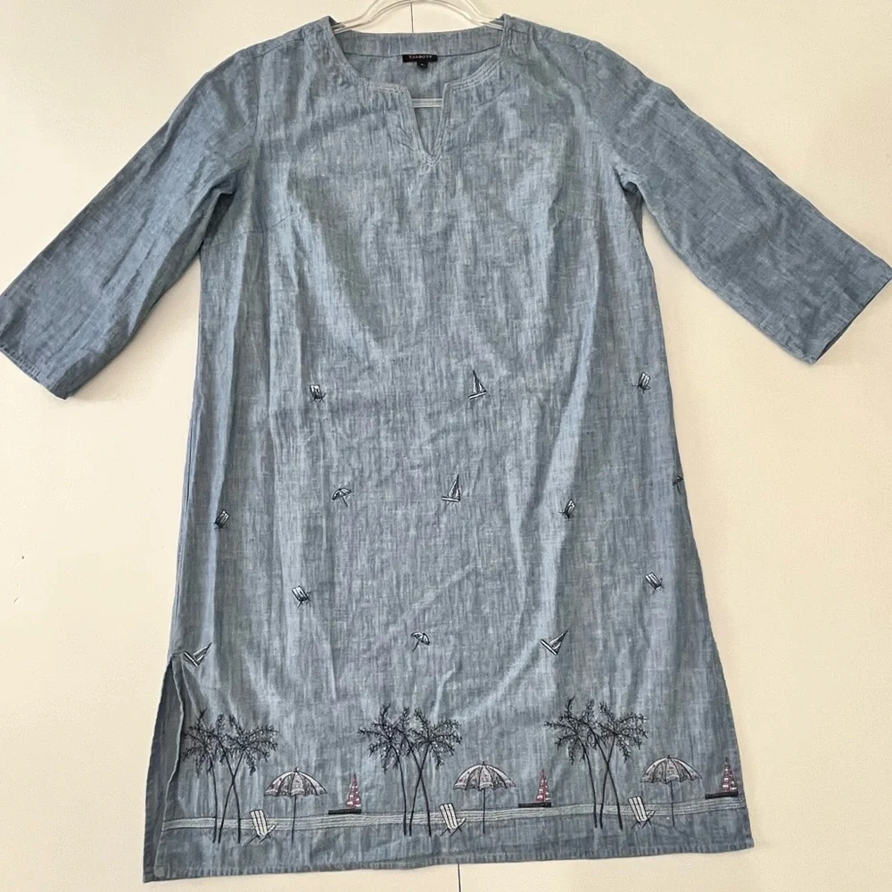 TALBOTS | S | 19” P2P | EMBROIDERED! - Picture 3 of 16